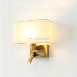 wall mounted 3w spotlight fabric e27 shade bedside wall lamp (复制)