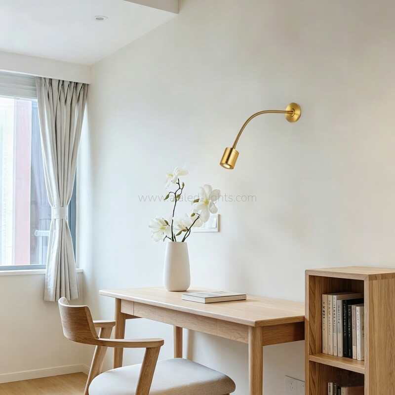 Resecced Wall Light 5W Gooseneck Flexible Adjustable Bedside Wall Lamp