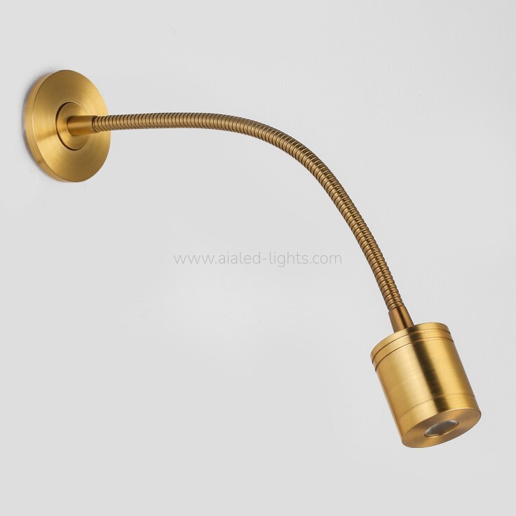 Resecced Wall Light 5W Gooseneck Flexible Adjustable Bedside Wall Lamp