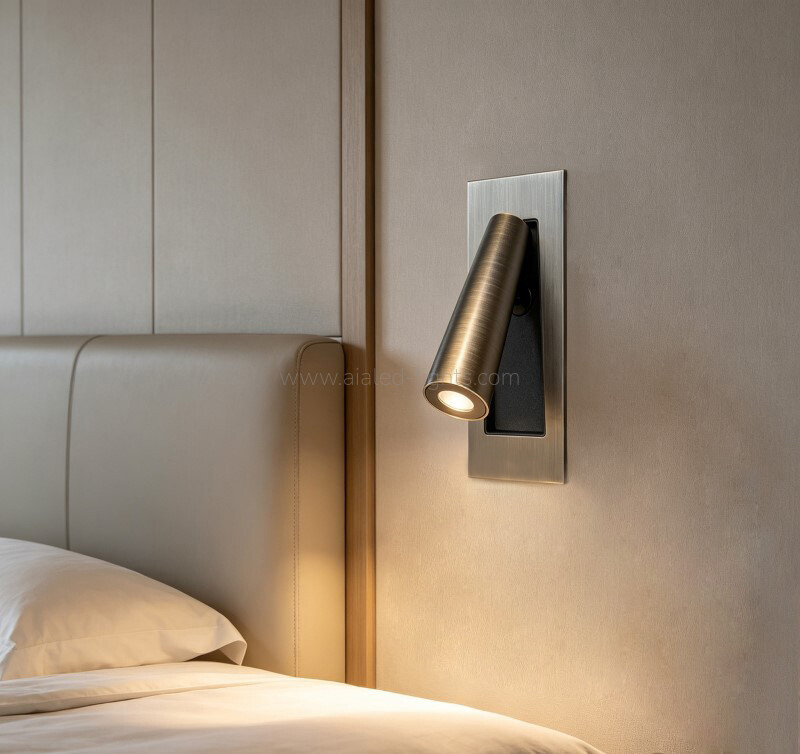 3W Reading Wall Lamp Modern Bedside Wall Sconce Bed Light with Switch
