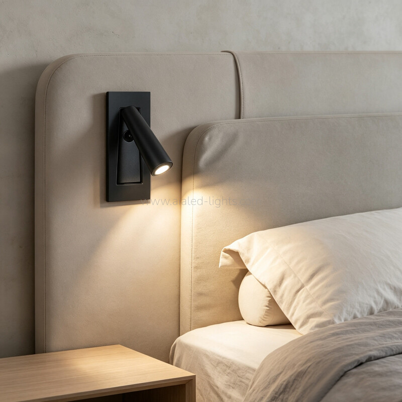 3W Reading Wall Lamp Modern Bedside Wall Sconce Bed Light with Switch