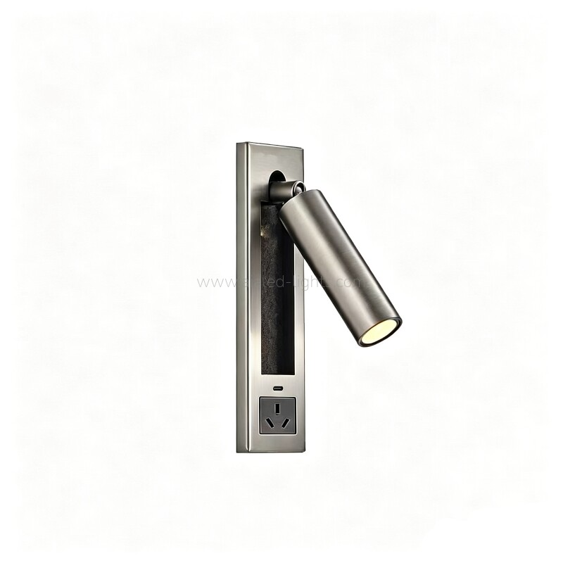 Type-C 3W Reading Wall Light Switch Socket Headboard Wall Lamp