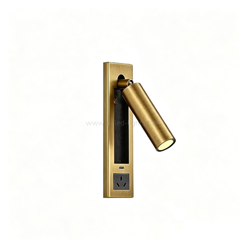 Type-C 3W Reading Wall Light Switch Socket Headboard Wall Lamp