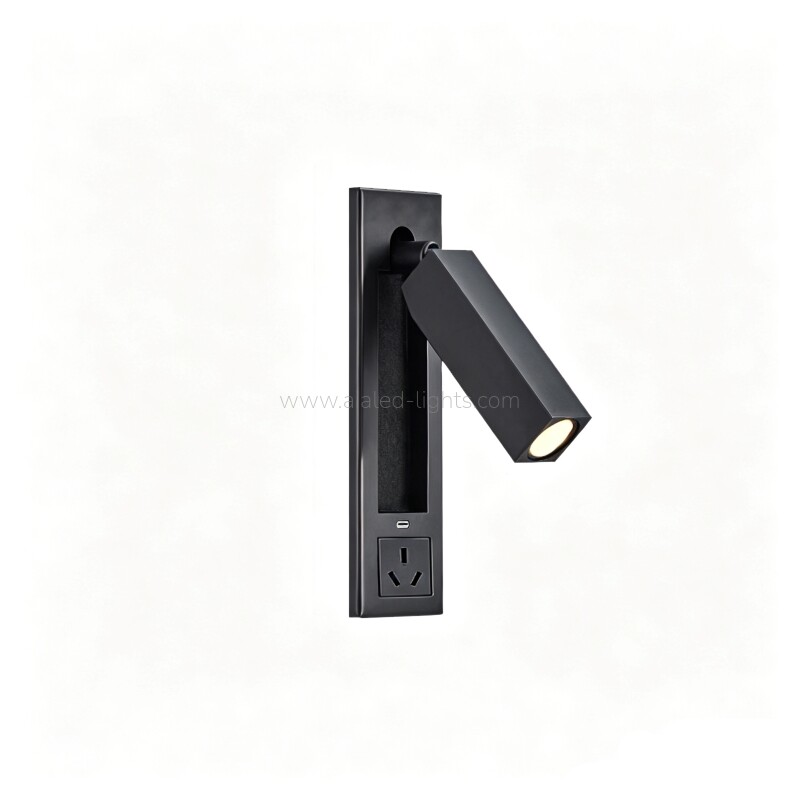 Type-C Bedside Wall Light Switch Socket Reading Light
