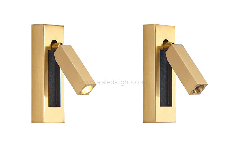 3W LED Reading Wall Lamp Hotel Project With Switch