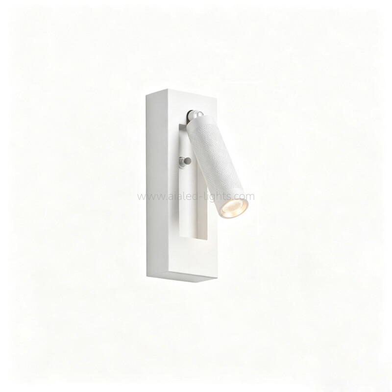 wall mounting 3w bed reading wall lamp with press switch for hotel villa project