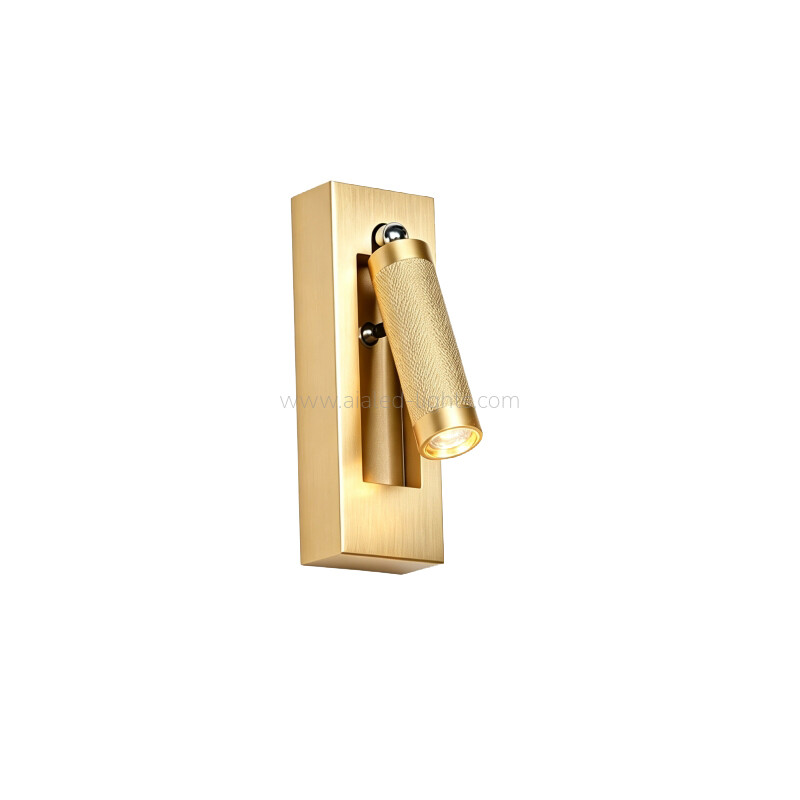 wall mounting 3w bed reading wall lamp with press switch for hotel villa project