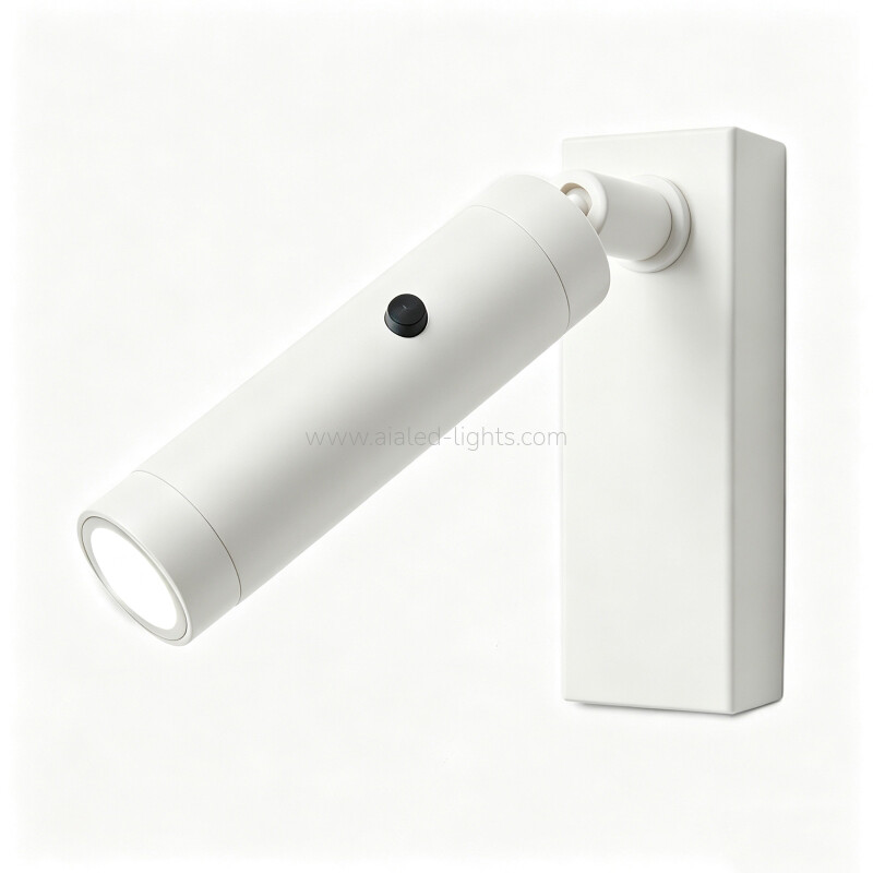 3W Adjustable Spotlight Bedside Reading Wall Lamp for Hotel Apartment