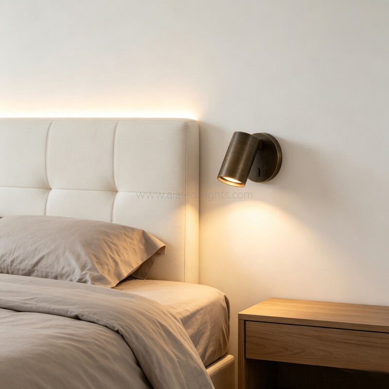 GU10/E27 Spotlight Adjustable Reading Lamp Bedside Wall Light