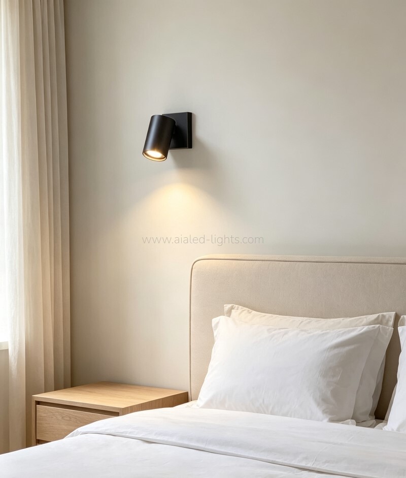 GU10/E27 Spotlight Square 5W Flexible Wall Lamp Bed Reading Wall Light