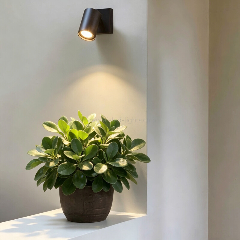 gu10/e27 spotlight square 5w flexible wall lamp bed reading wall light