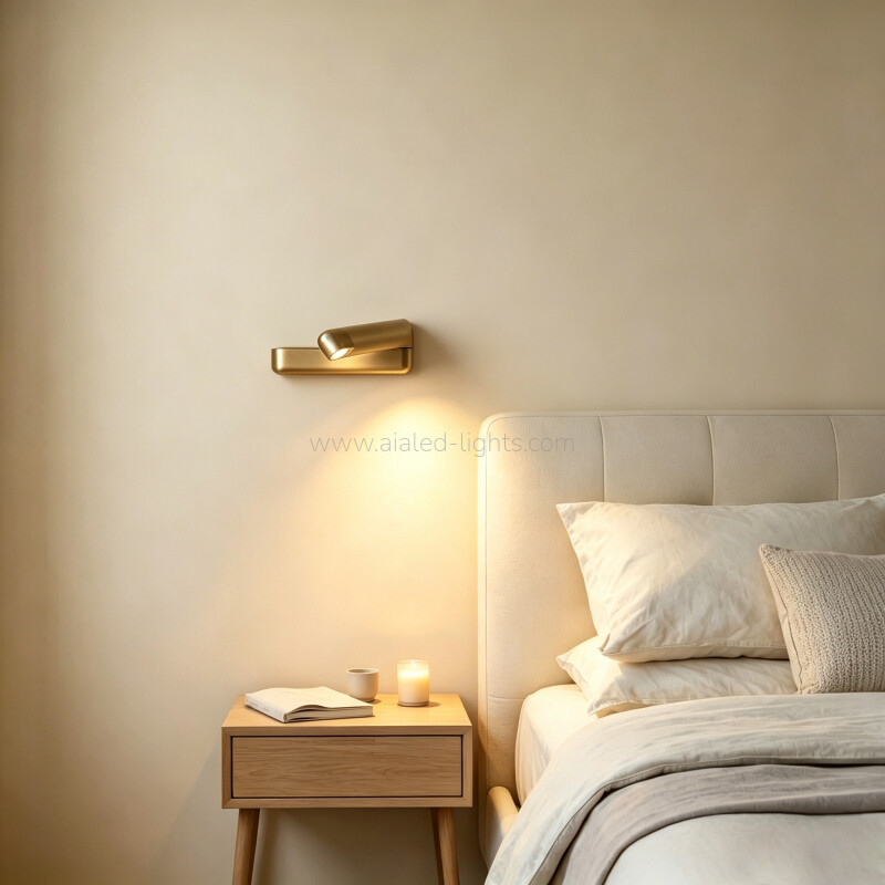 3W Minimalist Rotatable wall reading lamp Nordic Bedside Wall Sconce