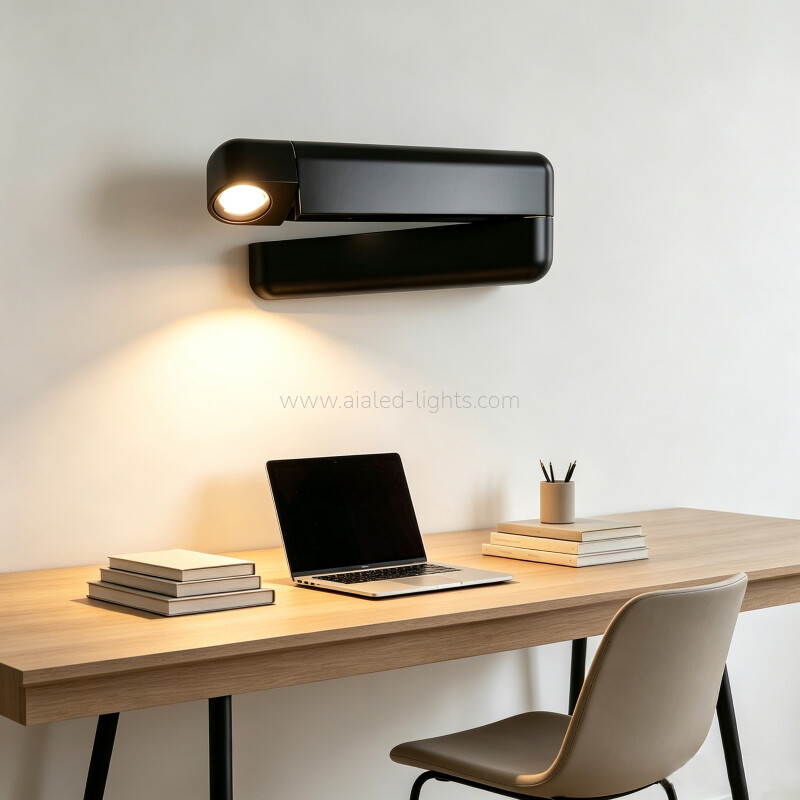 3W Minimalist Rotatable wall reading lamp Nordic Bedside Wall Sconce