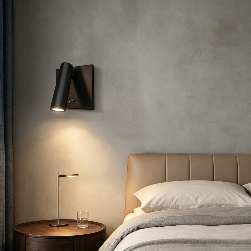 3W Square reading Wall Lamp Hotel Project On/Off Switch