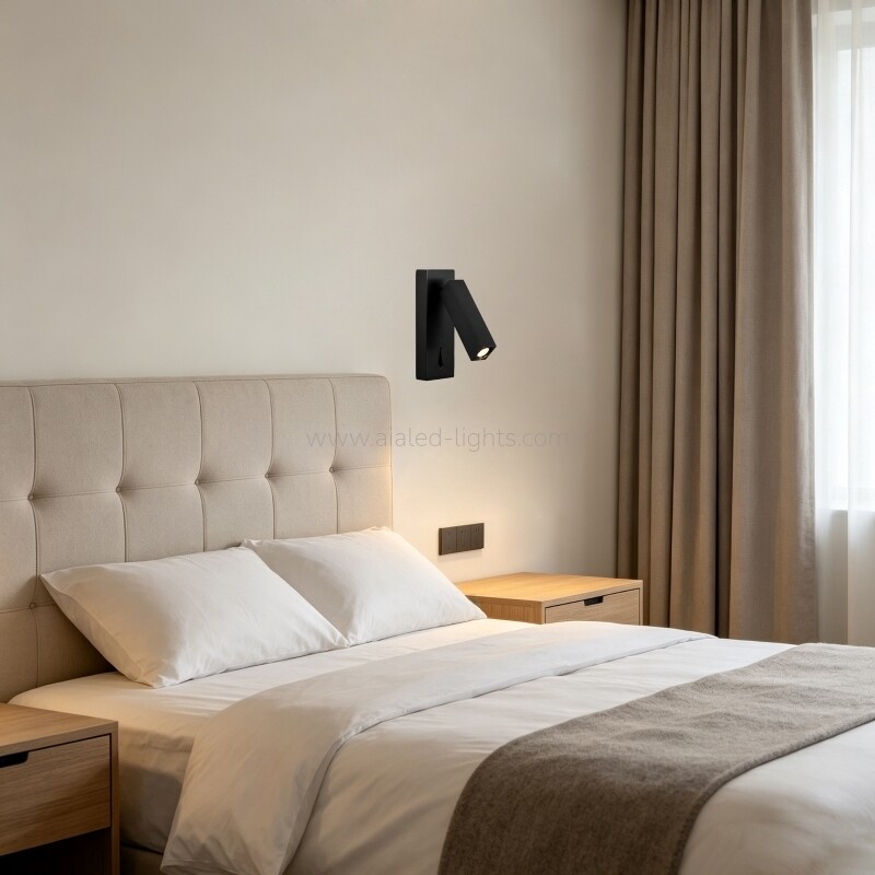3W Surface Mounting Wall Light Bedside Reading Wall Lamp Adjustable