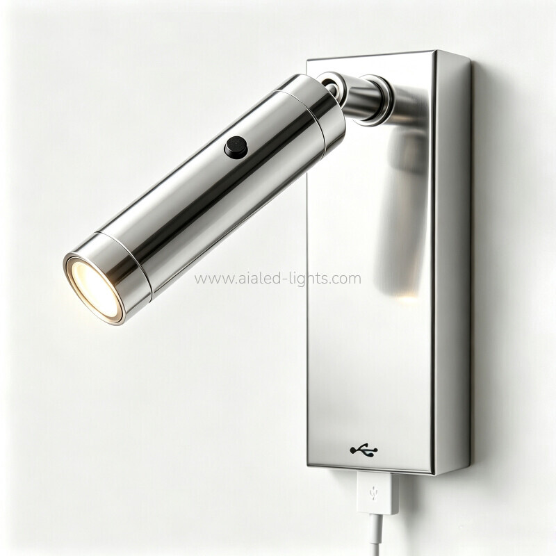 3W Flexible Bedroom Bedside Reading Wall Lamp for Coffee Room