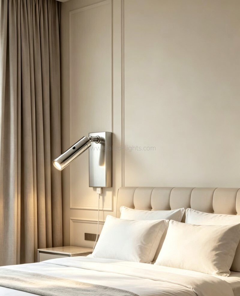 3W Flexible Bedroom Bedside Reading Wall Lamp for Coffee Room