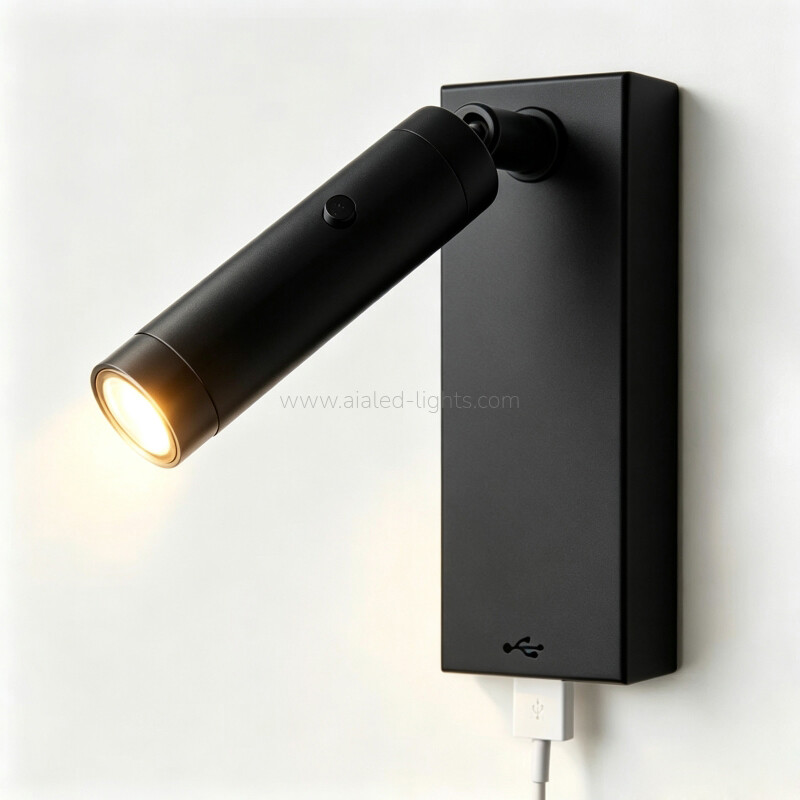3W Flexible Bedroom Bedside Reading Wall Lamp for Coffee Room