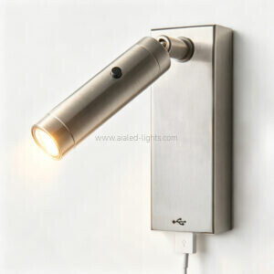 3w adjustable spotlight bedside reading wall lamp for hotel apartment (复制)