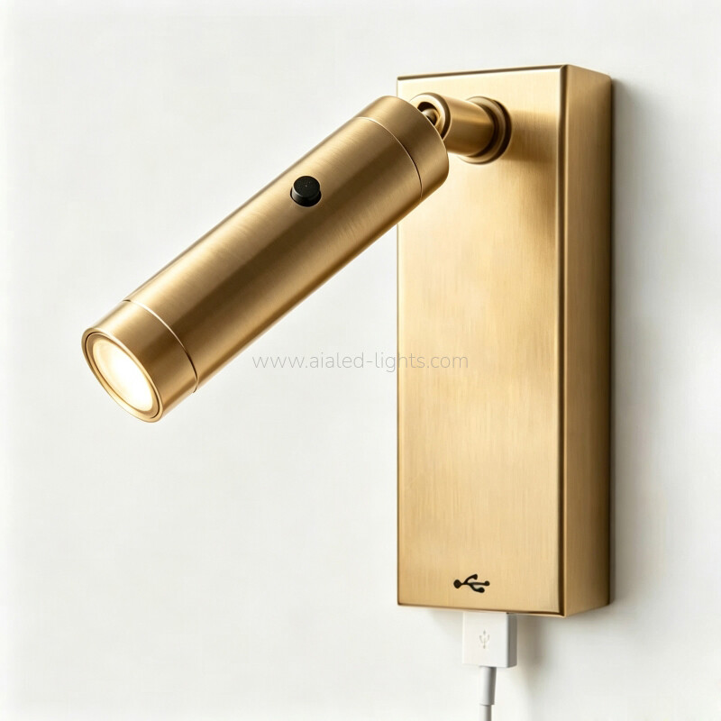 3W Flexible Bedroom Bedside Reading Wall Lamp for Coffee Room