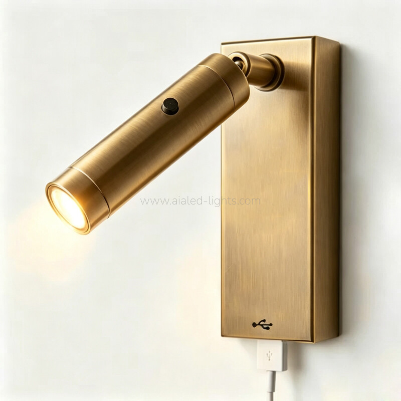 3W Flexible Bedroom Bedside Reading Wall Lamp for Coffee Room