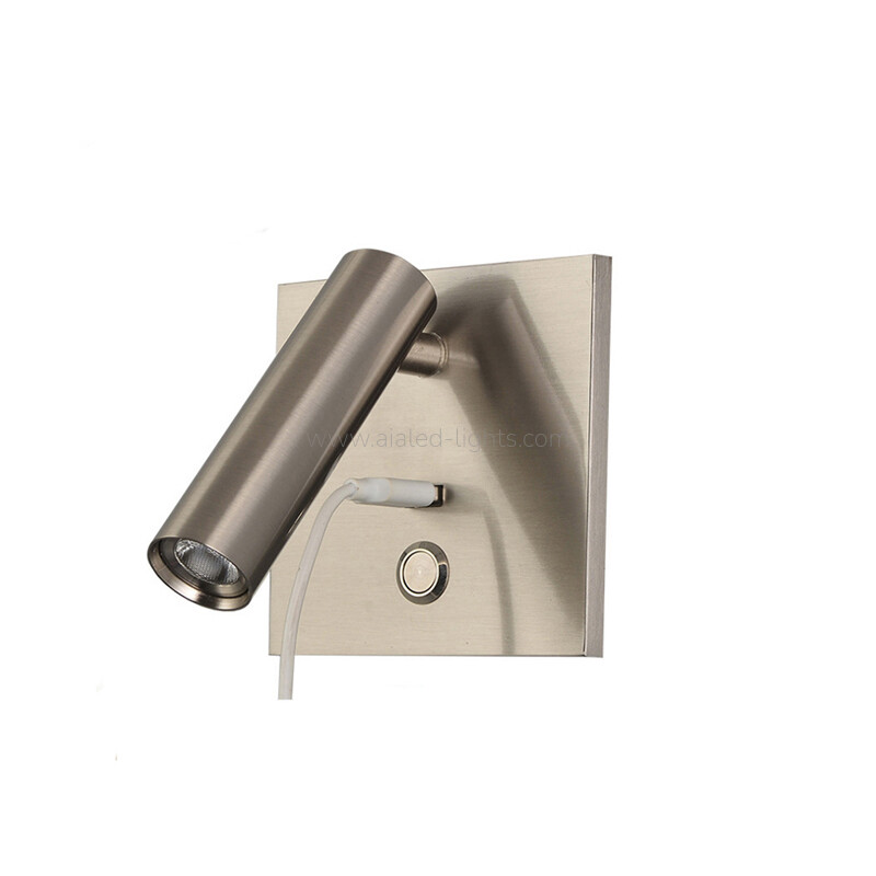 3W Modern Bedside Reading Wall Lamp Wall Fittingfor Library Hostel Room
