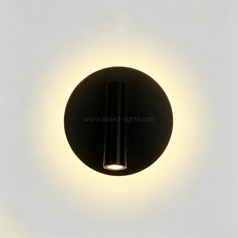 3w+6w reading wall spotlight hotel bedside wall lamp with backlight