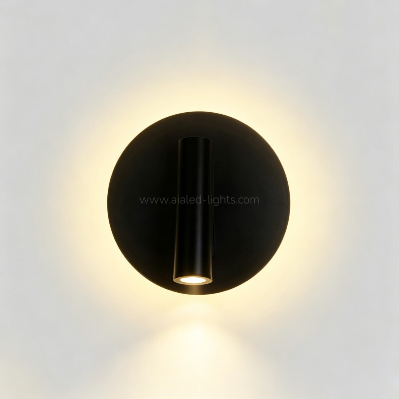 3w+6w reading wall spotlight hotel bedside wall lamp with backlight