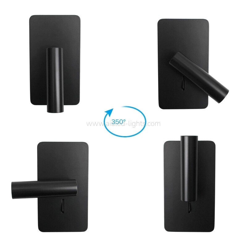3W Rotate Hedaboard Reading Wall Lamp for Study Room