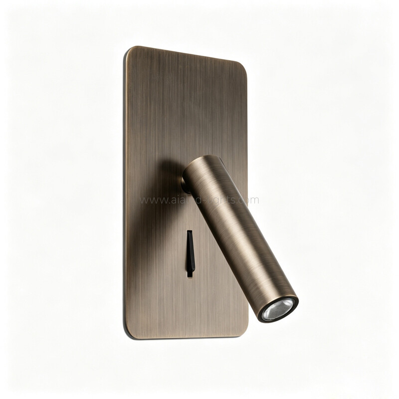 Hardwired Bedside Reading Wall Sconce 3W Wall Lamp for Hotel Guest Room