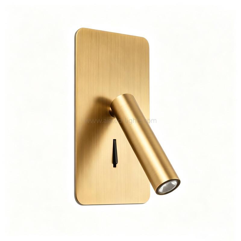 Hardwired Bedside Reading Wall Sconce 3W Wall Lamp for Hotel Guest Room