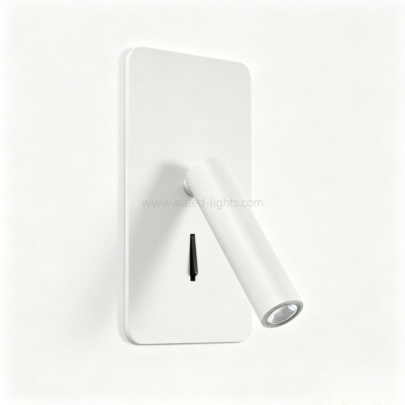 Hardwired Bedside Reading Wall Sconce 3W Wall Lamp for Hotel Guest Room