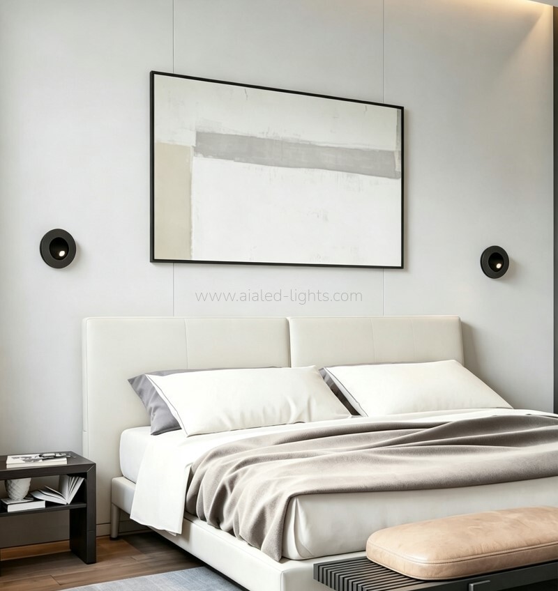 3w hotel wall lamp reading wall light rotating recesed