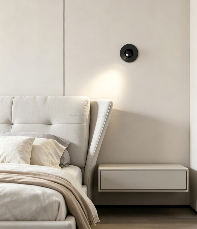3w hotel wall lamp reading wall light rotating recesed