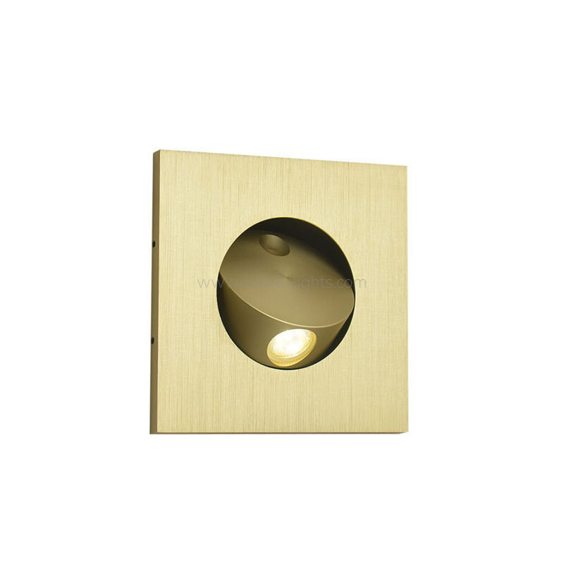 3W Square Wall Lamp Bedside Wall Light Bedroom Recesed