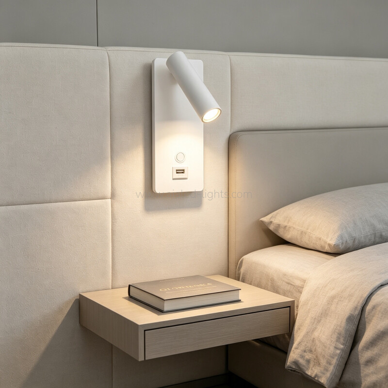 3W Reading Wall Light Headboard Wall Lamp for Bedroom