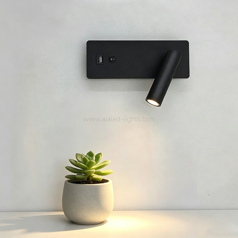 3W USB Bedside Wall Light Bed Wall Lamp for Vacational Village 