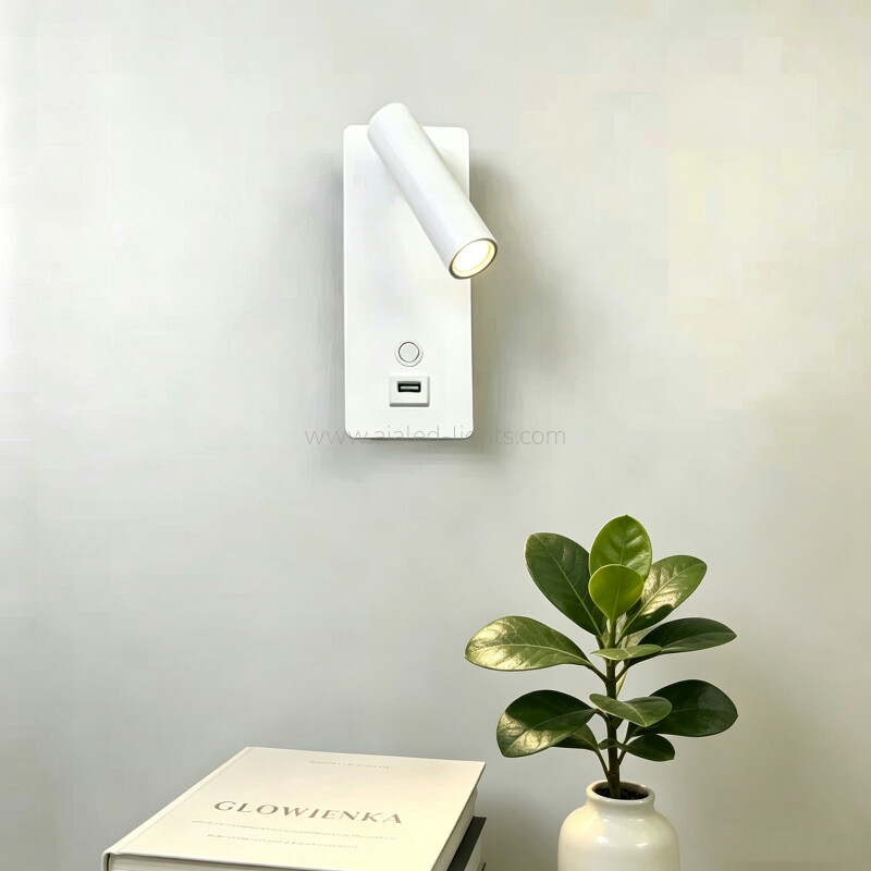 3W USB Bedside Wall Light Bed Wall Lamp for Vacational Village 