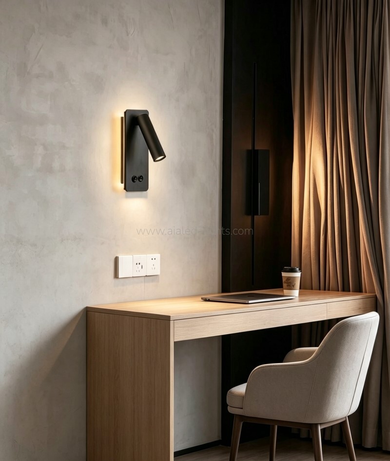 3W+6W Reading Wall Light Bed Lamp Hotel Villa Project