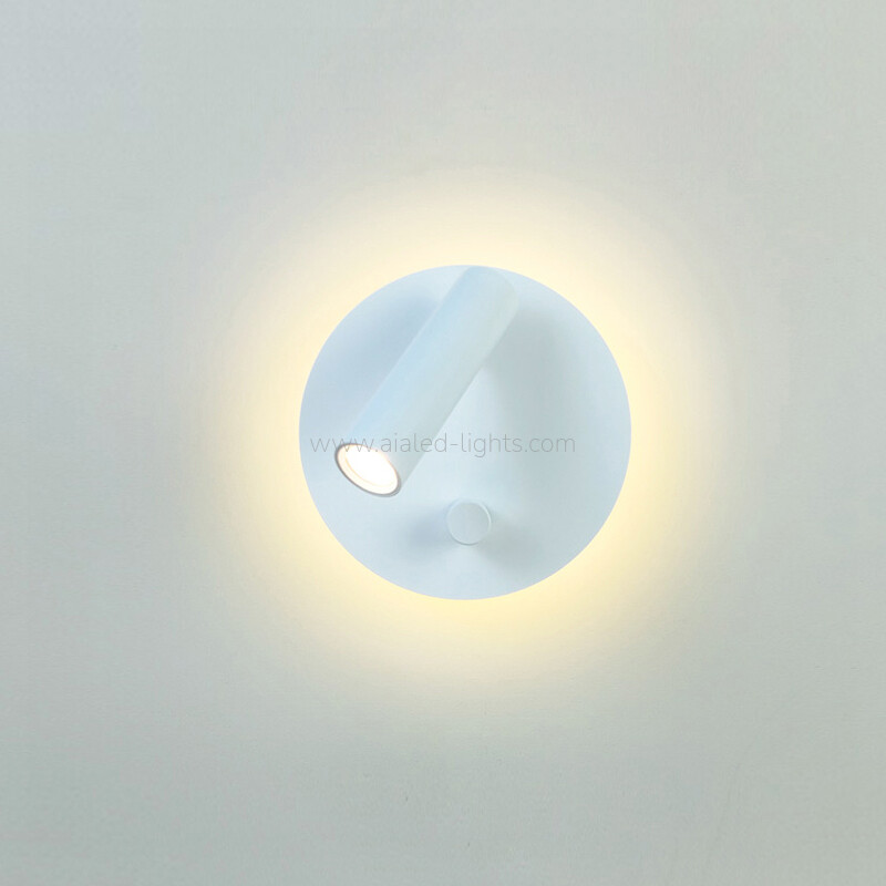 3W Wall Lamp Headboard Reading Wall Light Swtich Dimmable