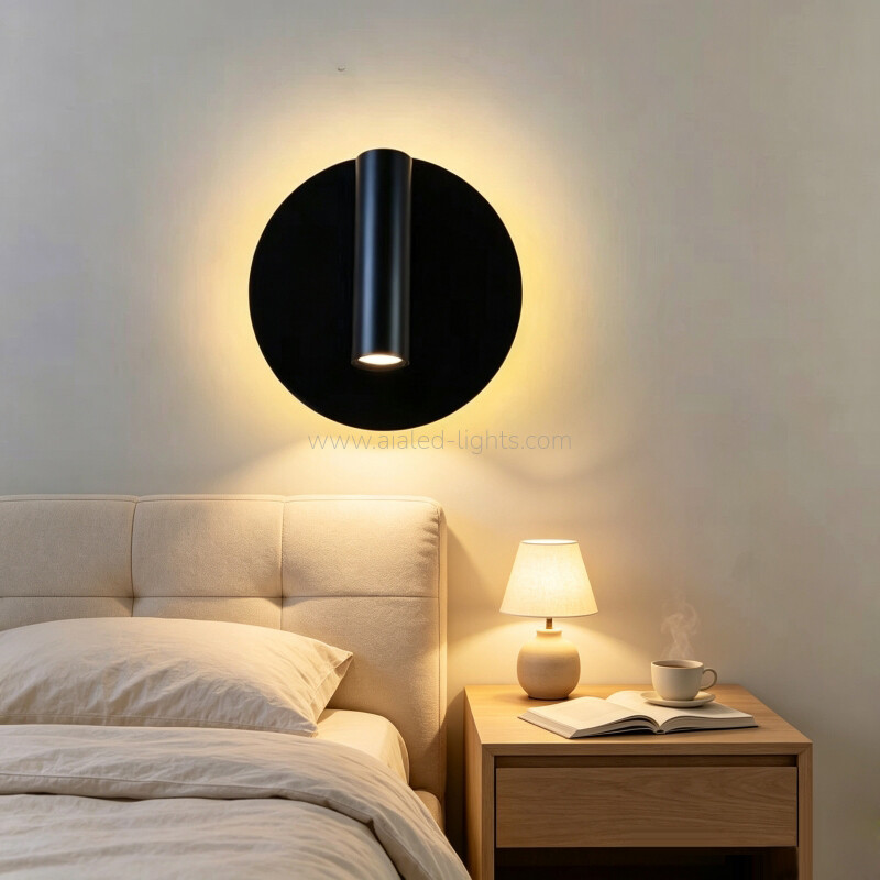 3W Wall Lamp Headboard Reading Wall Light Swtich Dimmable