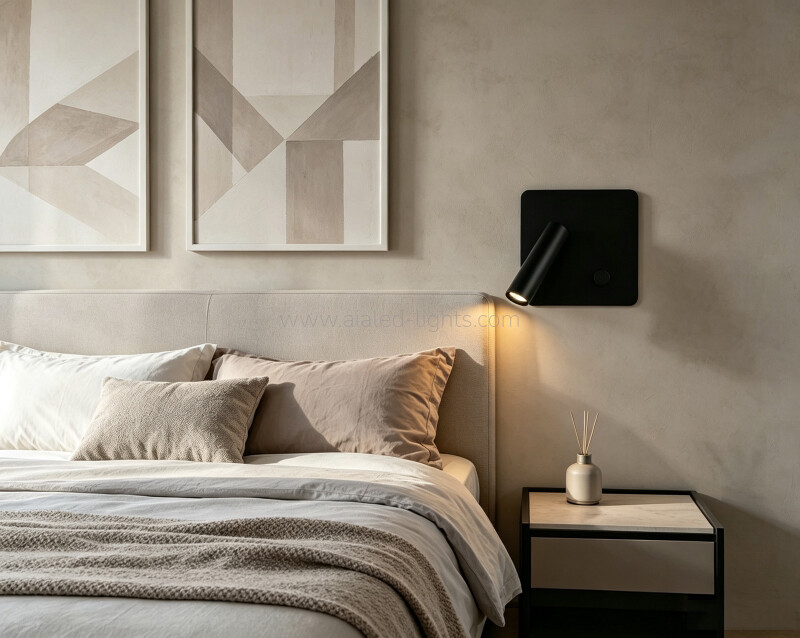 3W+6W Dimming Reading Wall Light Hotel Bedside Wall Lamp