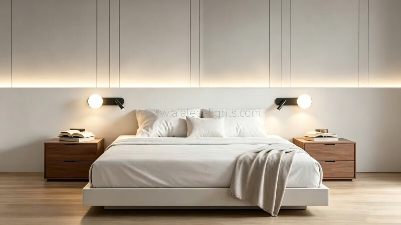 Glass Ball Wall Mounted 3W Flexible Spotlight Bedside Headboard Reading Lamp