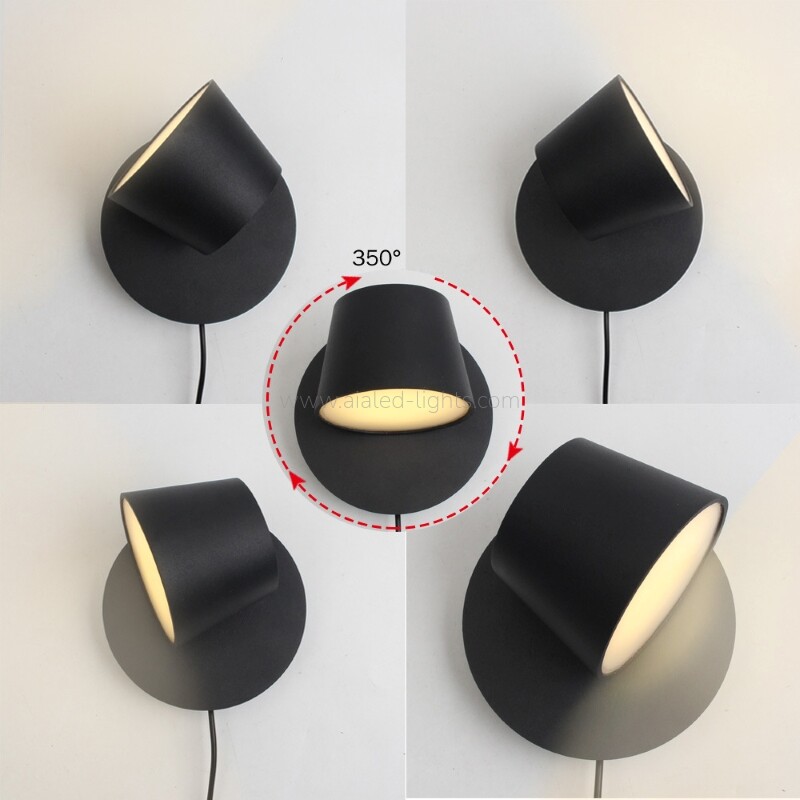 10W Wall Lamp USB Reading Wall Light Dimmable Surface Mounted