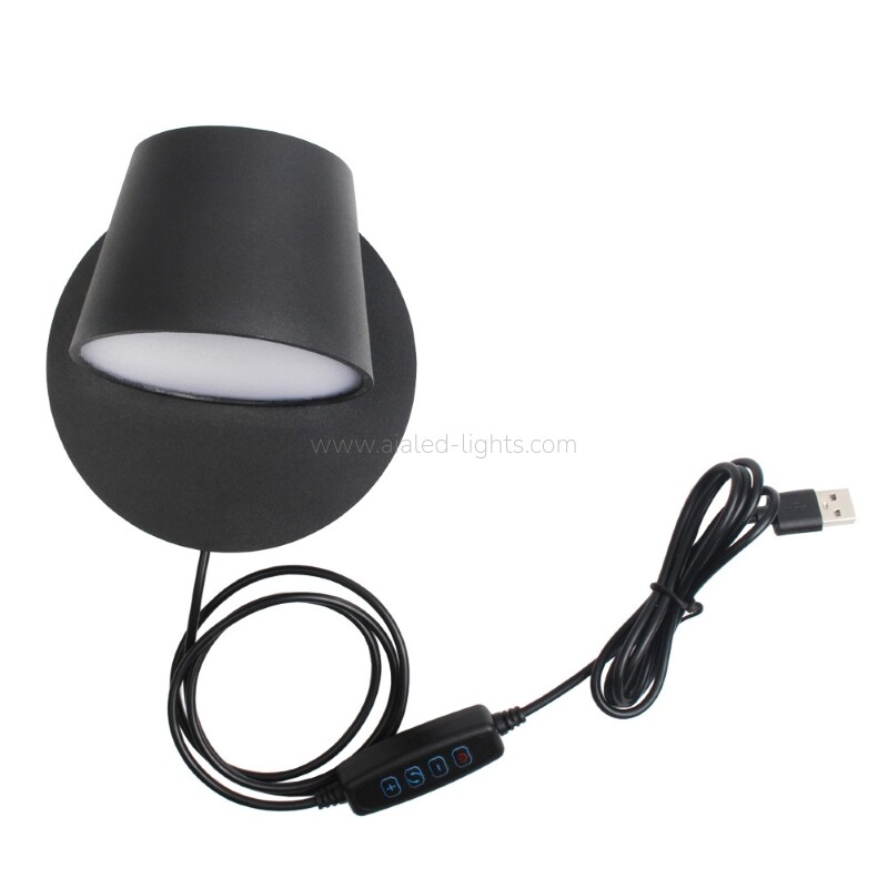 10W Wall Lamp USB Reading Wall Light Dimmable Surface Mounted