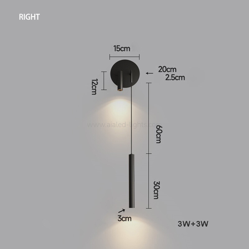 3W Reading Wall Light 3W LED Pendant Light Wall Mounted