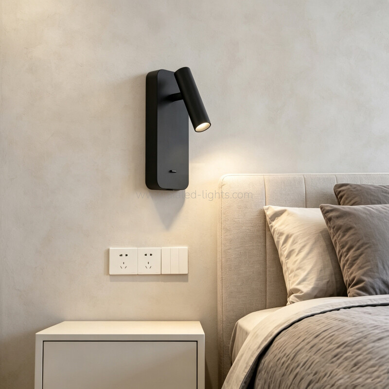 3W USB Type-C Bedroom Wall Lamp Reading Wall Light Flexible