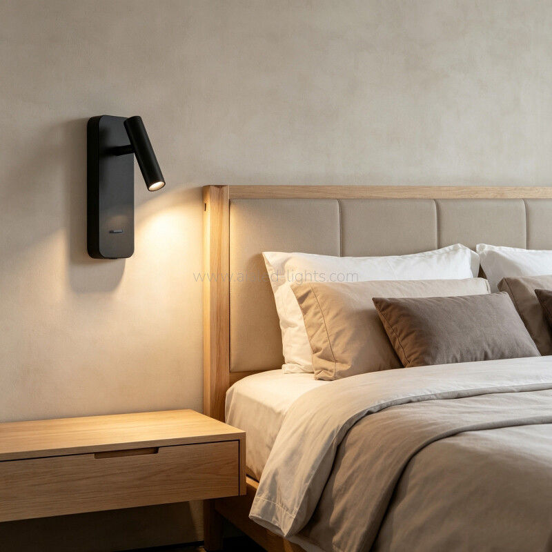 3W USB Type-C Bedroom Wall Lamp Reading Wall Light Flexible