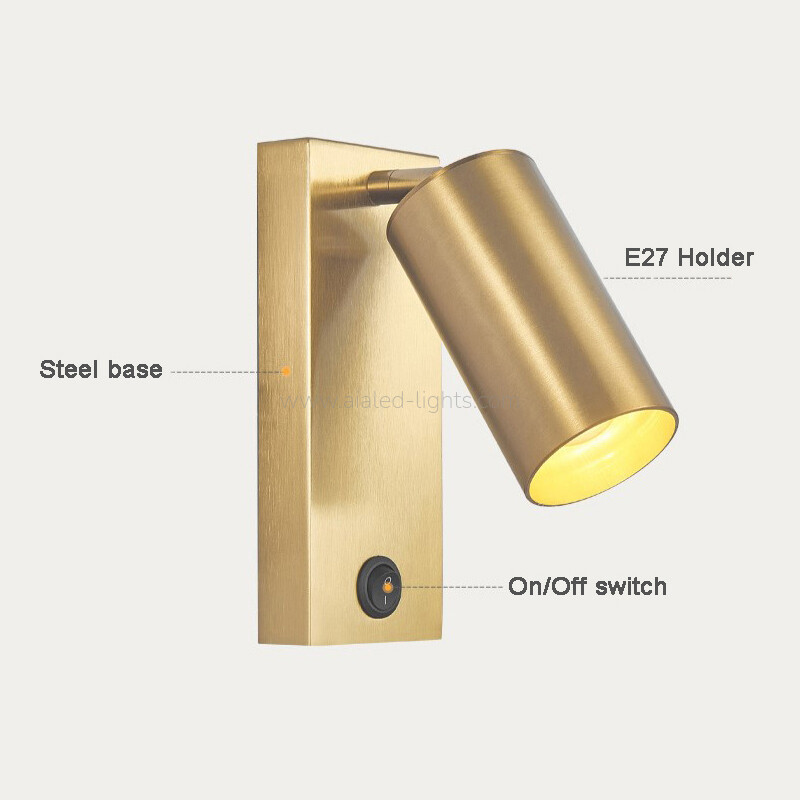 E27 5W Headboard Reading Wall Light Hotel