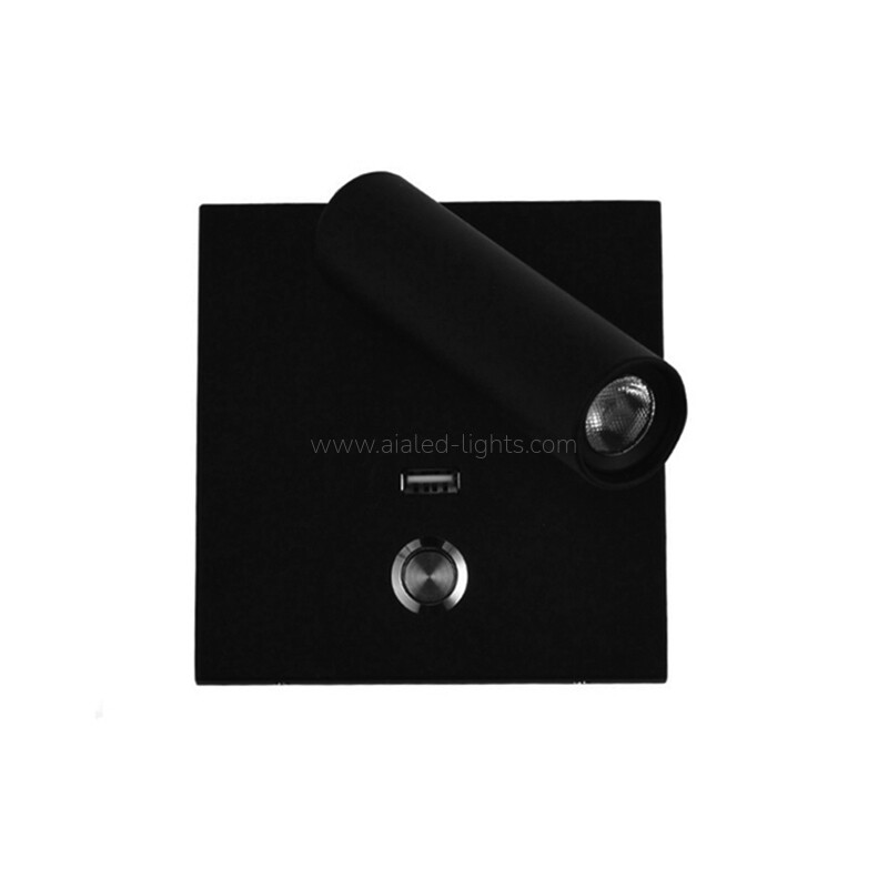 3W Modern Bedside Reading Wall Lamp Wall Fittingfor Library Hostel Room
